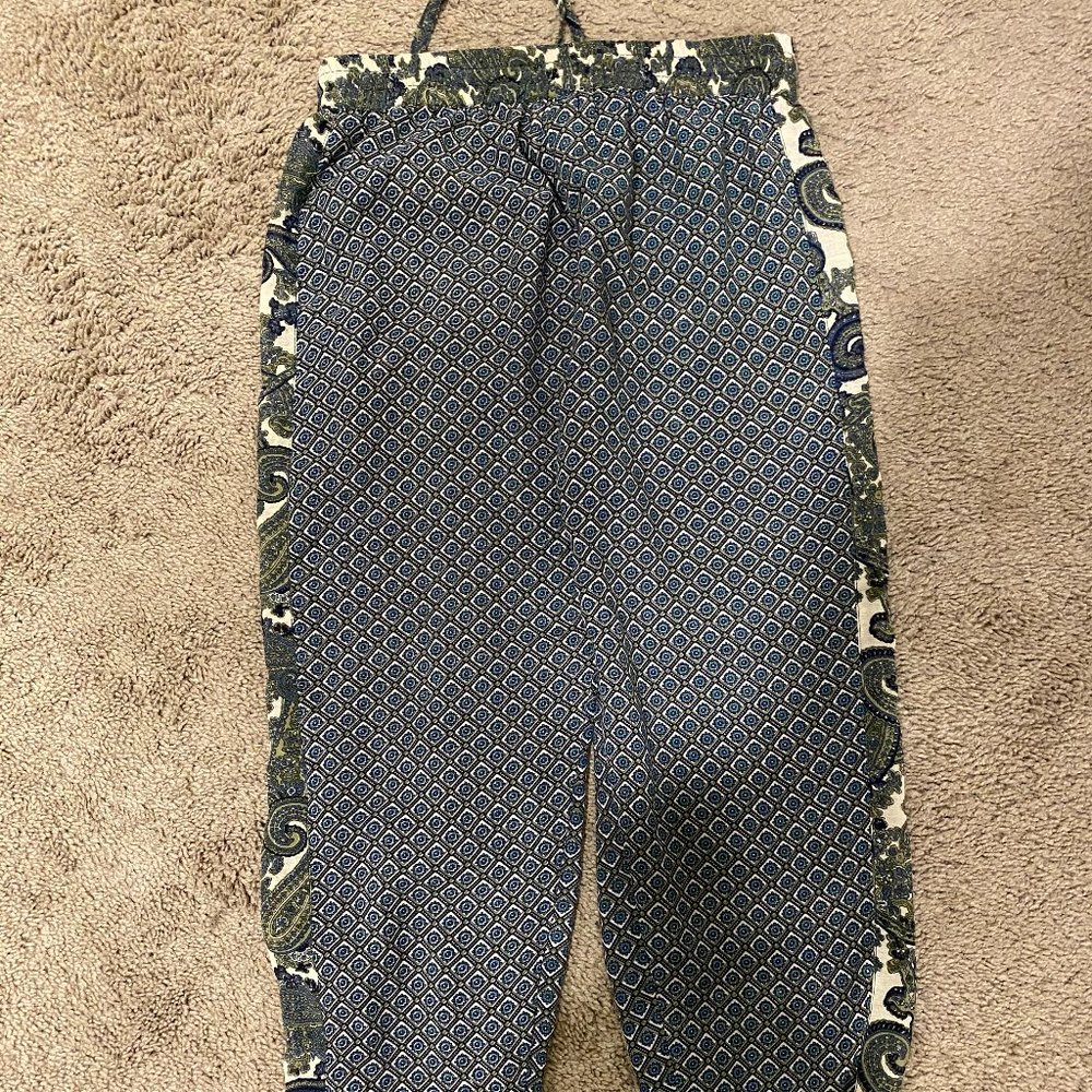 Womens Blue & Green Band of Gypsies Pants